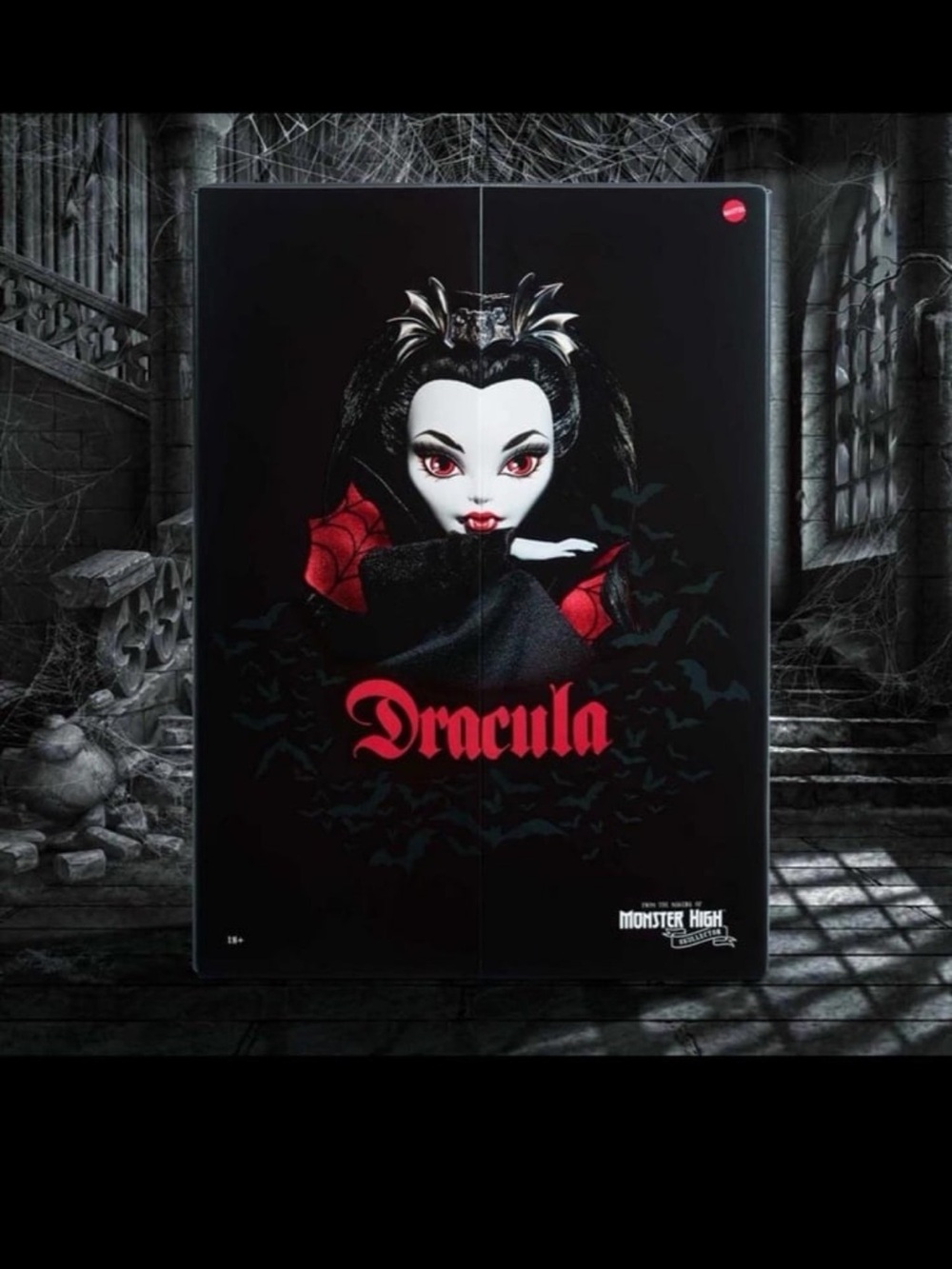 monster high Dracula Wall Art Print in Black and Red